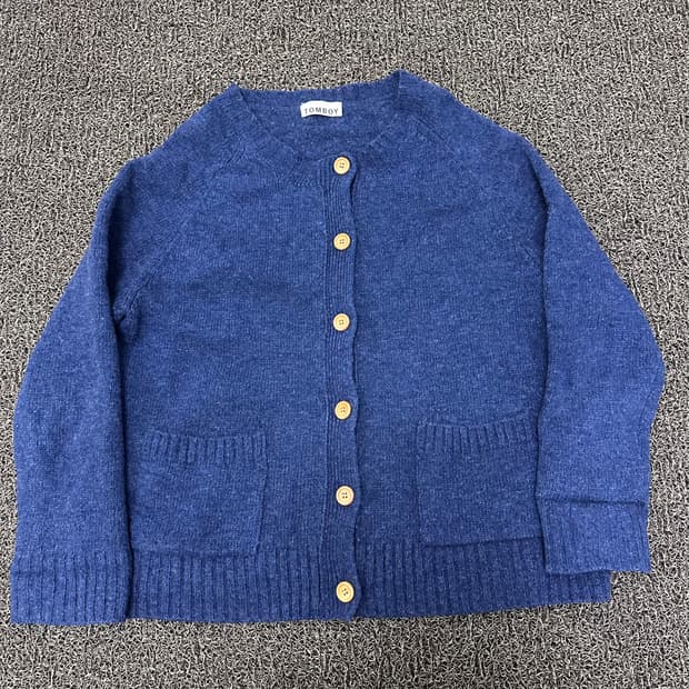 스튜디오톰보이 여성 니트 가디건 블루 F
