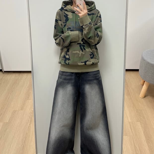 나이키SB 밀리터리 카모플라쥬 후드티