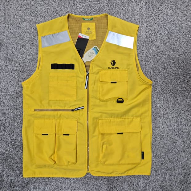 [새상품]블랙야크 남성 안전 조끼 110