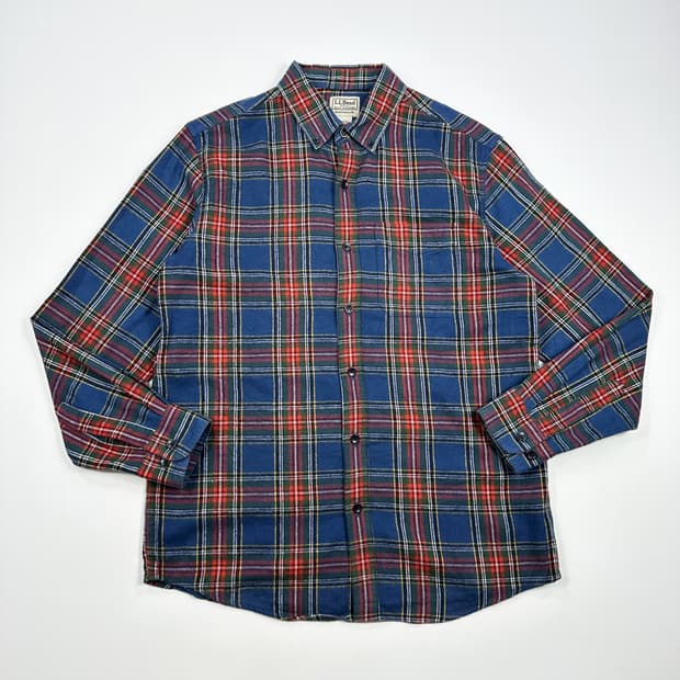 90s L.L.Bean 엘엘빈 플란넬 체크셔츠 M