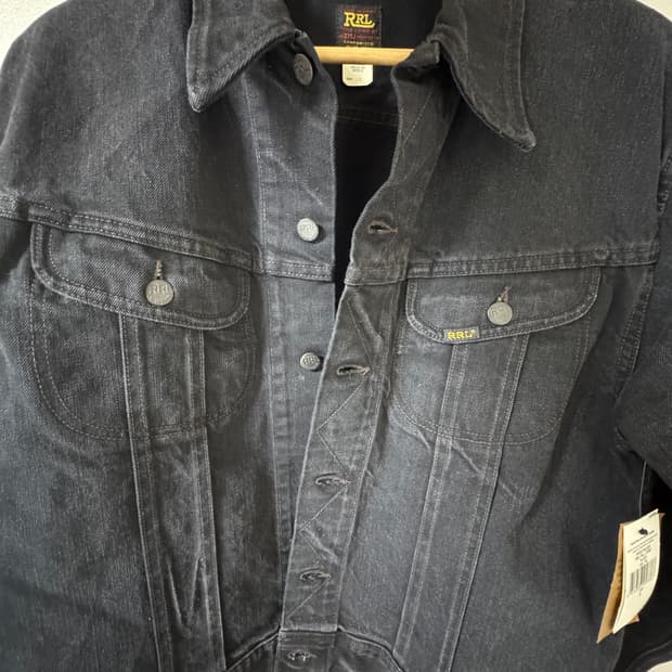 RRL 랄프로렌의 블랙 데님 lot271 자켓 L새상품