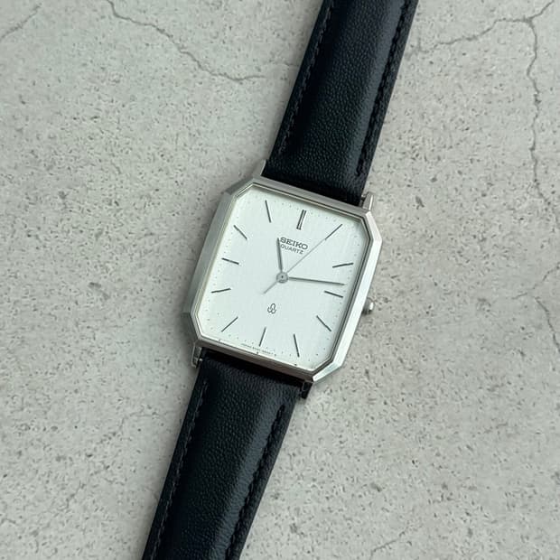 80s 빈티지 세이코 탱크 쿼츠