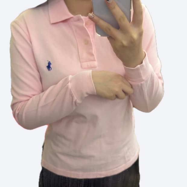 💗폴로 랄프로렌 커스텀핏 블루포니 딸기우유 핑크 롱슬리브 PK💗