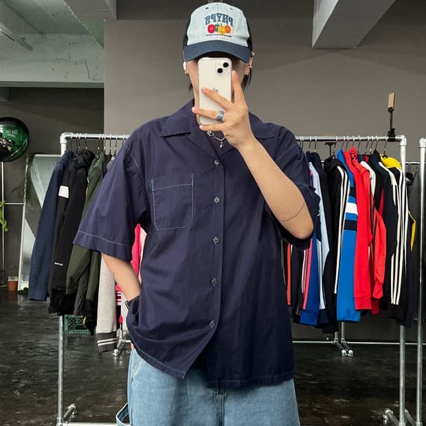 UNIQLO x MARNI 오픈 칼라 반팔 셔츠