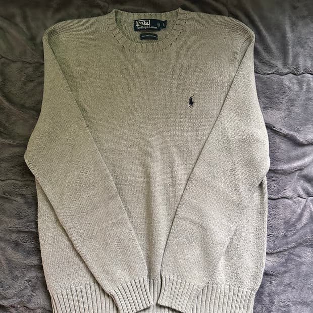 폴로 랄프로렌 니트 그레이