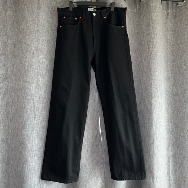 아워레가시 써드컷 블랙 셀비지 팬츠 33 사이즈 새상품