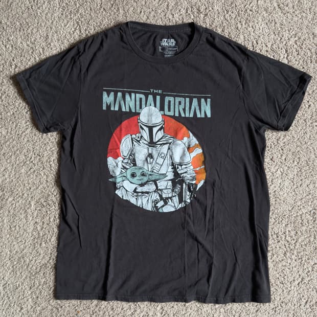 스타워즈 만달로리안 베이비요다 티셔츠