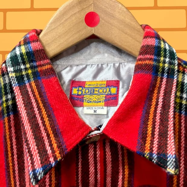 재패니즈 빈티지 밥 칵스 플란넬 체크 셔츠 (L)