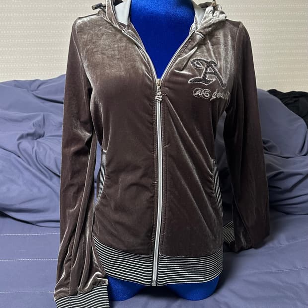 빈티지 벨벳 집업