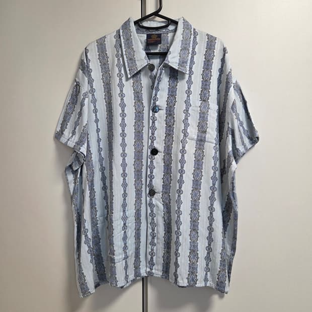 빈티지 쿠반 파자마 반팔 셔츠 XL-2XL(105-110)