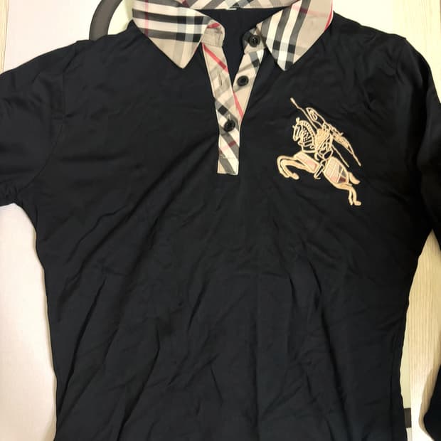 버버리 카라 셔츠 슬림핏