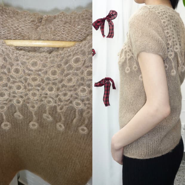 Whisper loop knit top