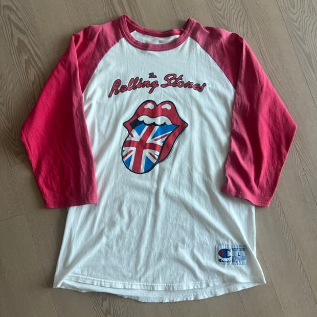 챔피온 롤링스톤즈 7부 티셔츠 L