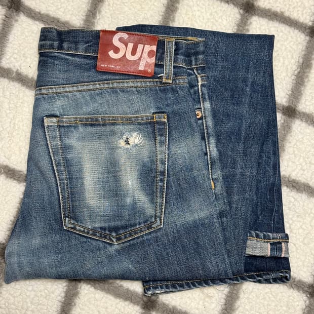 00s 올드 슈프림 데님