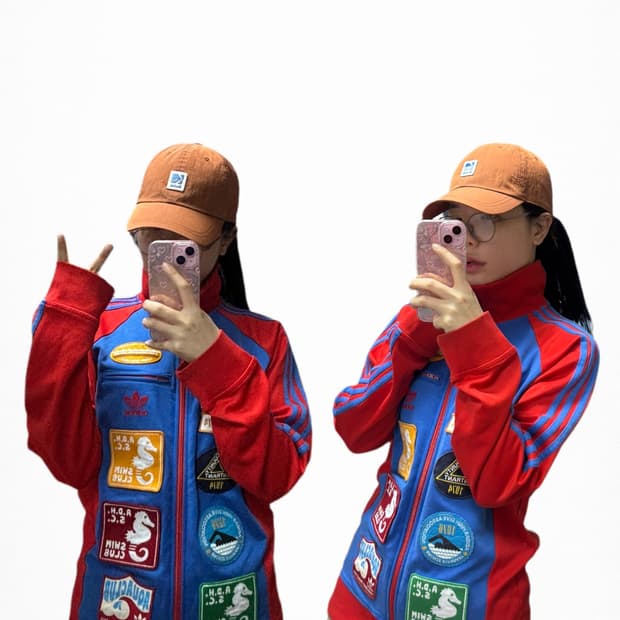 Adidas Originals 멀티 패치 트랙재킷