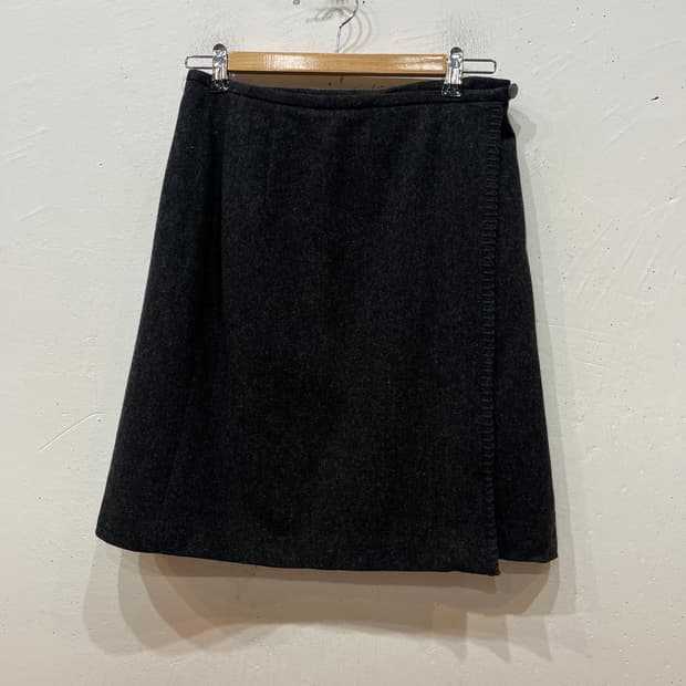 에디바우어 퓨어울 랩스커트 치마 MADE IN MEXICO