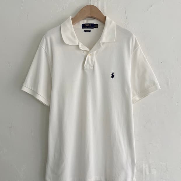 Polo 폴로 랄프로렌 신형 화이트컬러 슬림핏 코튼 PK 카라티셔츠