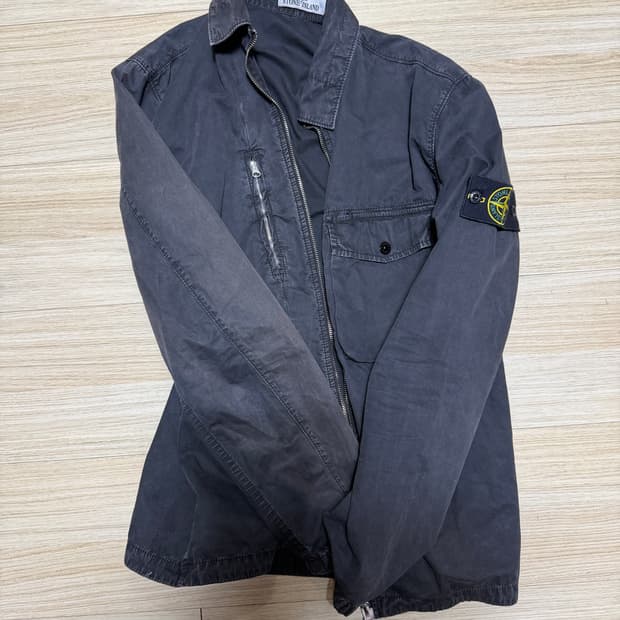 스톤아일랜드 올드이펙트 오버 셔츠 M