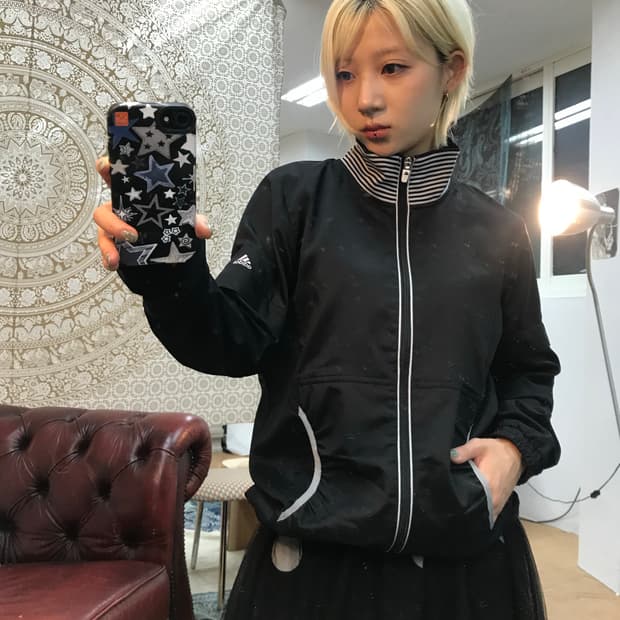 아디다스 여성 골프 바람막이 자켓 