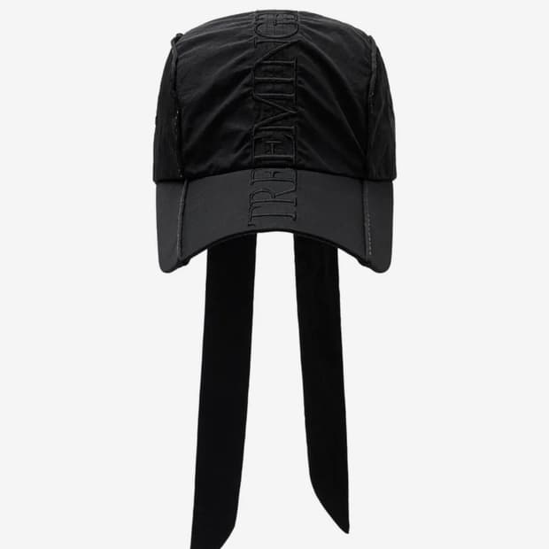 Ribbon Ball Cap / BLACK