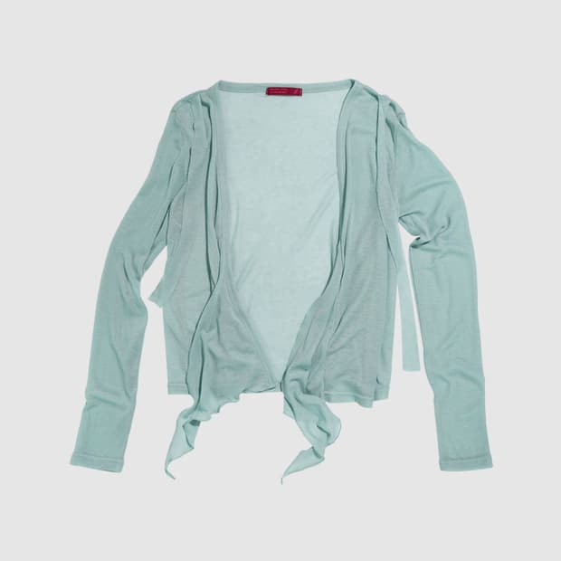 Strappy cardigan, ocean