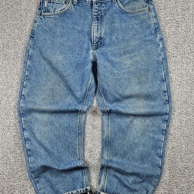 칼하트 헤비 플리스 데님 워크 팬츠 ( 35X30 ) / 10519