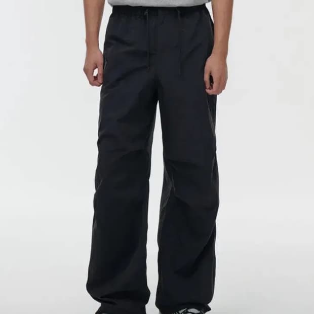 나일론 파라슈트 팬츠 블랙 30