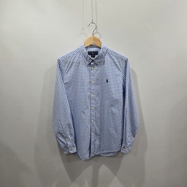 폴로랄프로렌 보이즈 버튼다운 깅엄체크 셔츠 XL/18/20