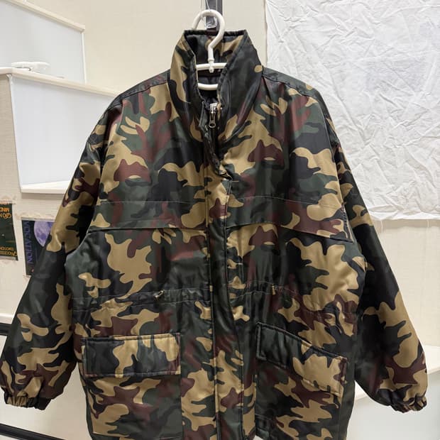 카모 여성 미디 패딩