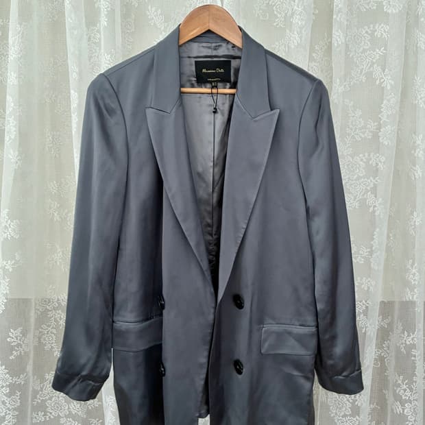 42) 마시모두띠 큐프라 블레이저 그레이