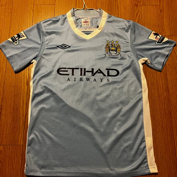 11-12 맨시티 홈 아구에로 유니폼 S