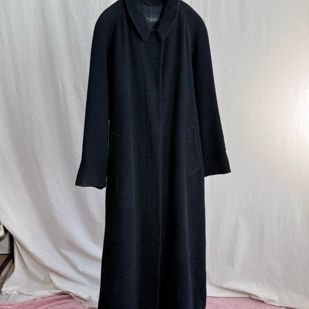 Allegri 퓨어 울 래글런 롱 코트 (벨트 포함)