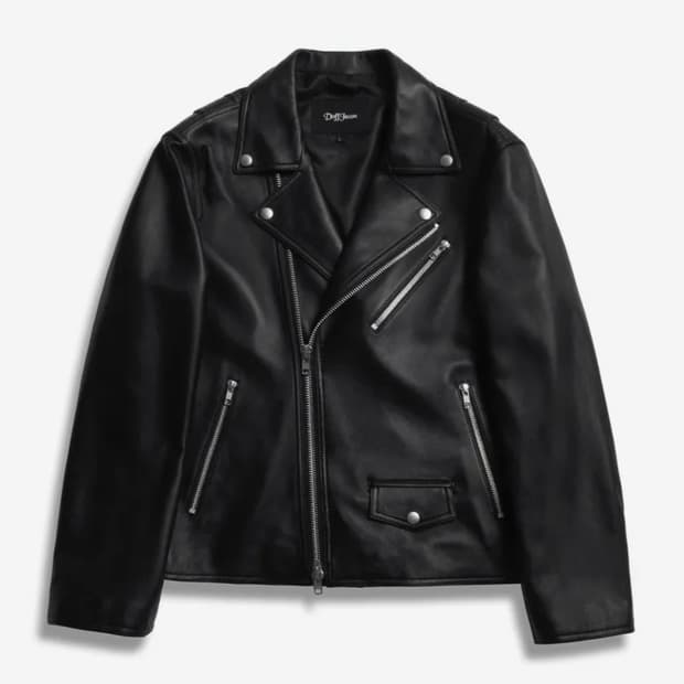 도프제이슨 램스킨 라이더 자켓 M