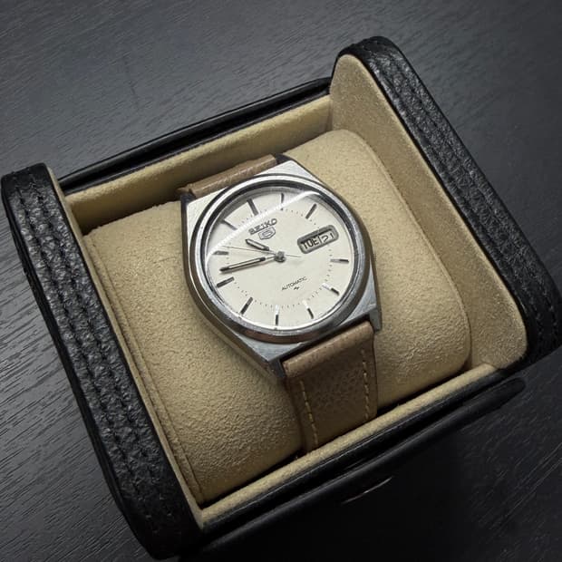 빈티지 세이코 오리지널 화이트린넨판 각러그