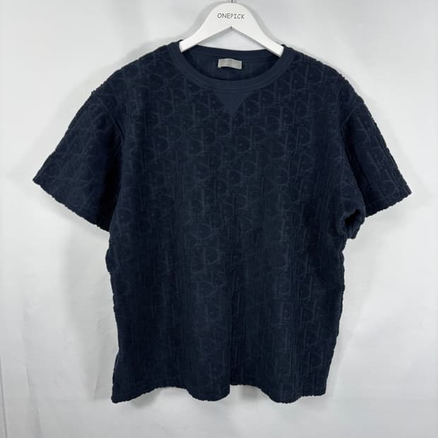 (새상품급,L)디올 오블리크 테리 반팔