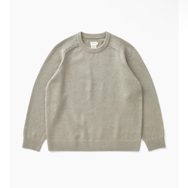 카키스 크루넥 니트 그레이 [L]