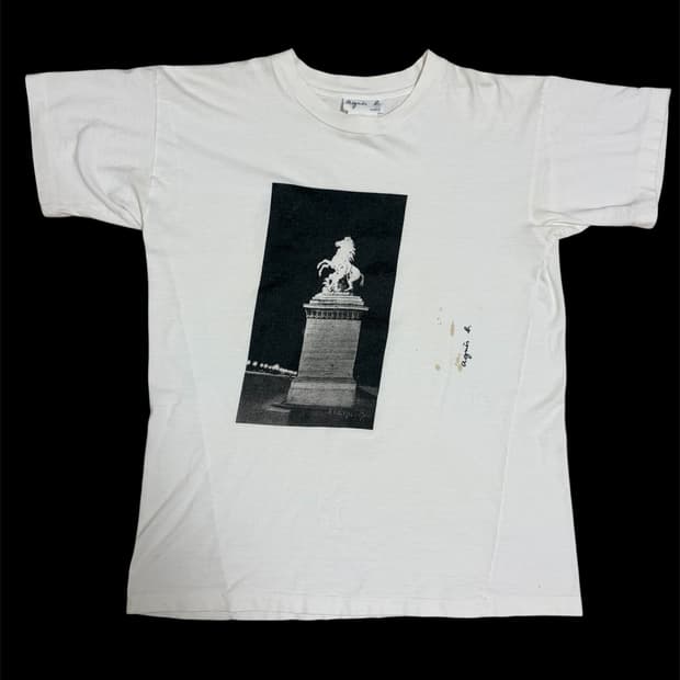 Agnes B Paris Monument Photo Tee White