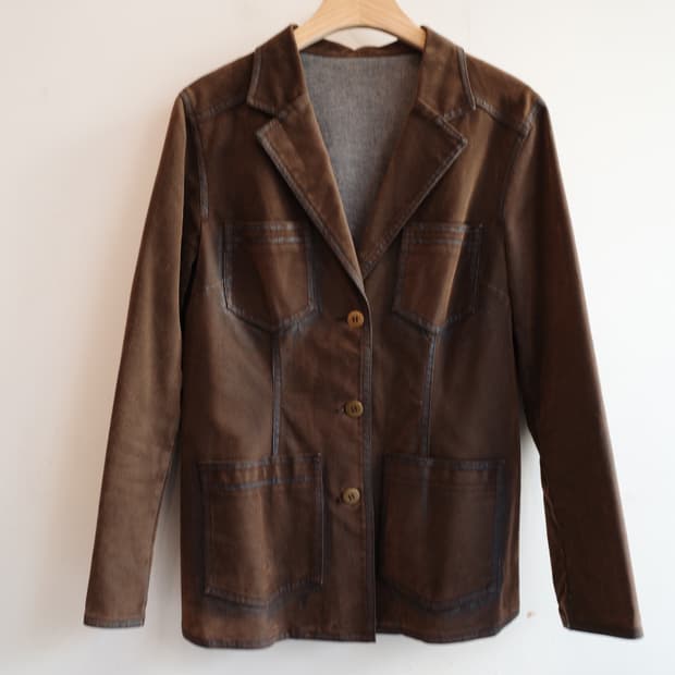 Japan brand 벨벳 자켓 