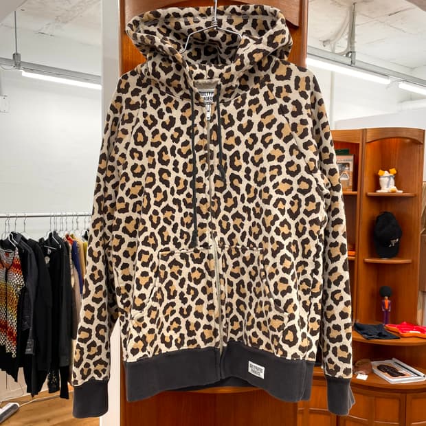 [S] 와코마리아 레오파드 후드 집업