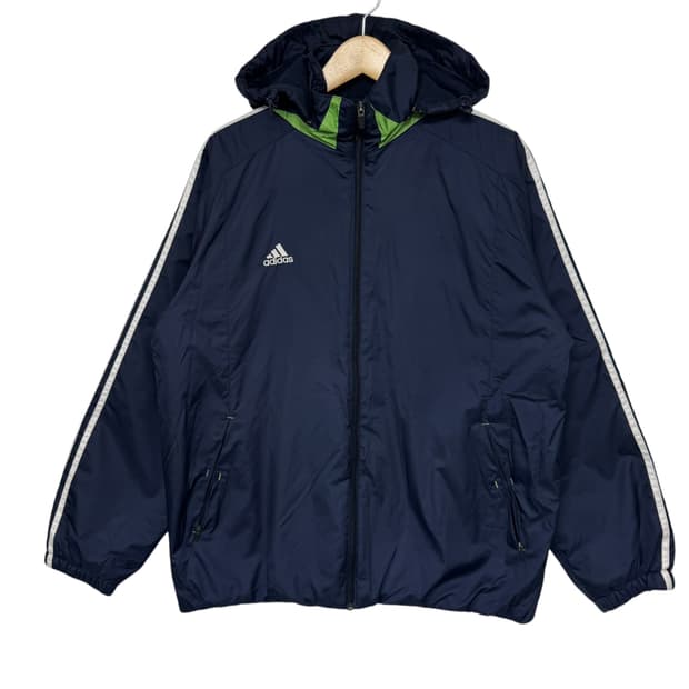 아디다스 로고 3S 바람막이 자켓