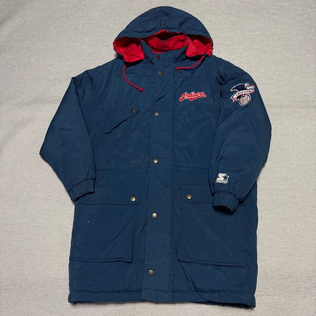 스타터 MLB 클리블랜드 인디언스 빅로고 자켓