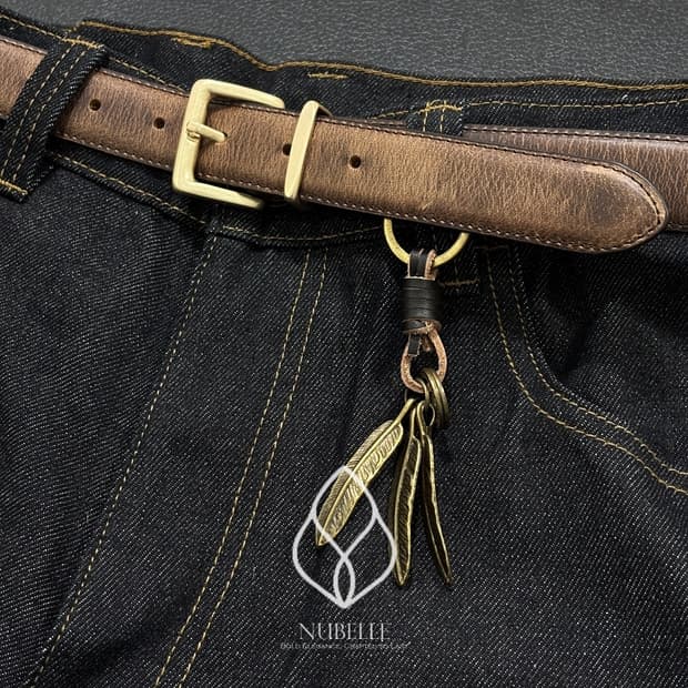 🌗 Vintage leather belt / 이태리 빈티지 가죽 벨트