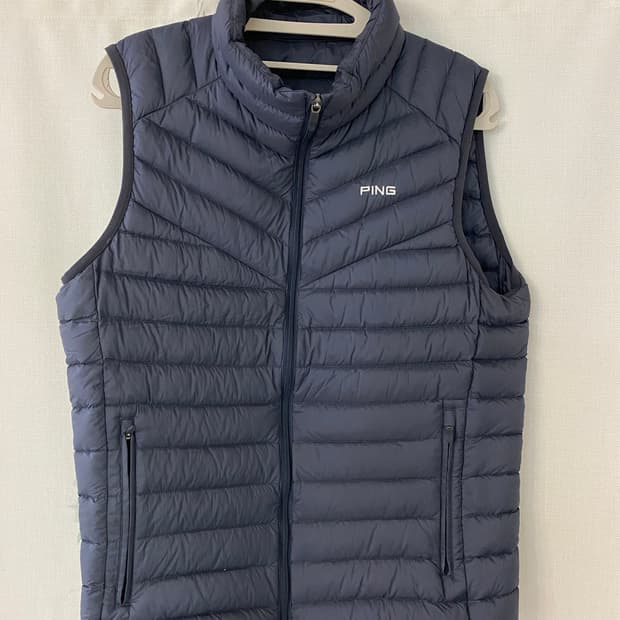 95_PING 핑 경량 구스 패딩 조끼 네이비