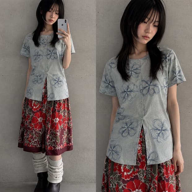 여름 소녀 코디 set