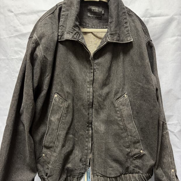 디미트리블랙 데님트러커 자켓 흑청 100