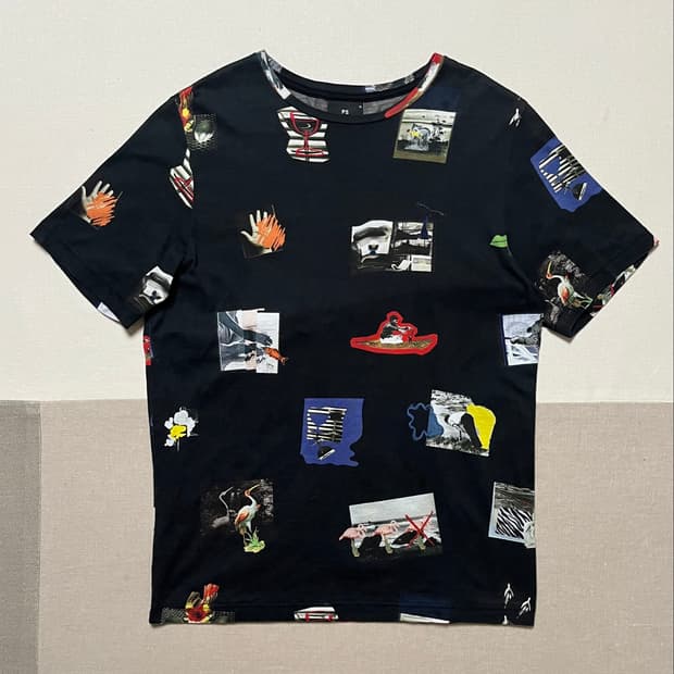 폴스미스 포토 콜라쥬 티셔츠 paul smith