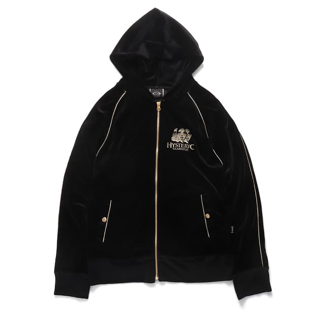 HYSTERIC GLAMOUR Velour Zip Hoodie