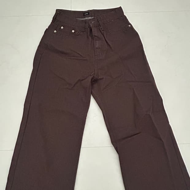 브라운 코튼팬츠