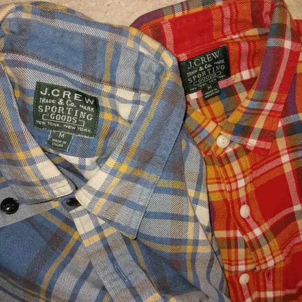 90s J.CREW PLAIDS SHIRTS