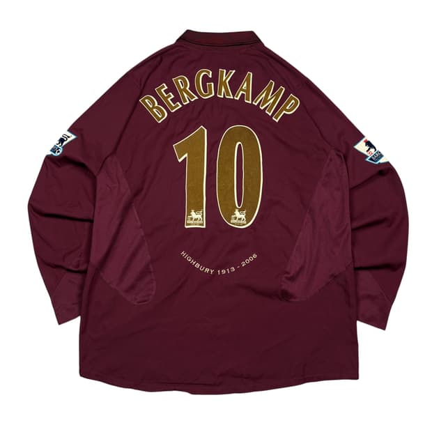 나이키 05-06 아스날 베르캄프 마킹 유니폼